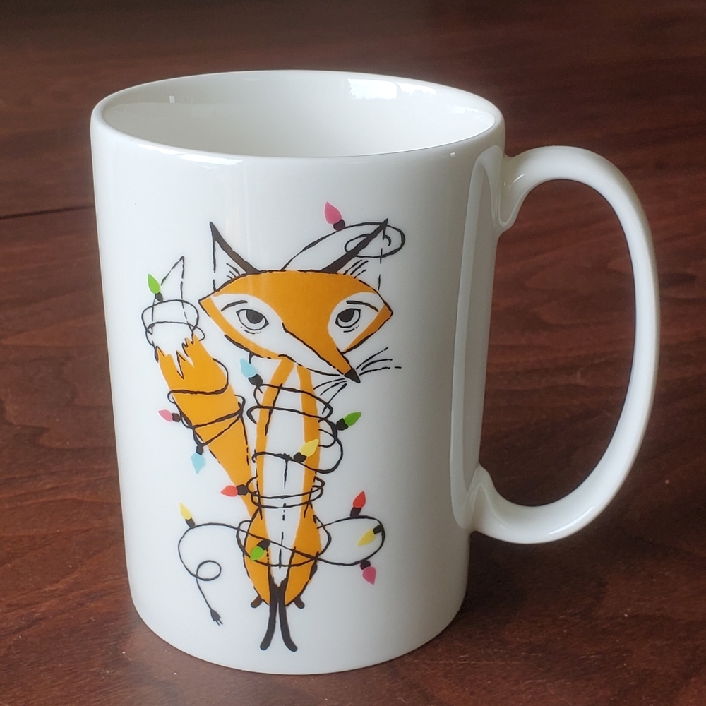 Kate Spade Lenox New York - Festive Fox Wrapped In Lights - Mug Cup Christmas